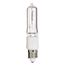 100 Watt Halogen - T4 Bulb - Clear - 2000 Average rated hours - 1700 Lumens - Mini Candelabra base - 120 Volt (4 Pack)