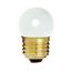 7.5 Watt S11 Incandescent Bulb - Gloss White - 2500 Average rated hours - 20 Lumens - Medium base - 120 Volt (40 Pack)