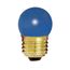 7.5 Watt S11 Incandescent Bulb - Ceramic Blue - 2500 Average rated hours - Medium base - 120 Volt (40 Pack)