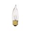 25 Watt CA10 Incandescent Bulb - Clear - 1500 Average rated hours - 250 Lumens - Medium base - 12 Volt (30 Pack)