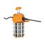 150 Watt LED Hi-Lumen temporary Hi-Bay Caged lamp 5000K Integrated Cord / Plug & Hook 120 Volt
