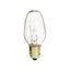 7 Watt C7 Incandescent Bulb - Clear - 2500 Average rated hours - 35 Lumens - Candelabra base - 130 Volt (70 Pack)