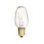 10 Watt C7 Incandescent Bulb - Clear - 2500 Average rated hours - 60 Lumens - Candelabra base - 130 Volt (70 Pack)