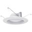 7.2 Watt LED Downlight Retrofit 5-6 Inches 2700K 120 Volt White Finish (Pack of 2)