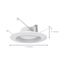 7.2 Watt LED Downlight Retrofit 5-6 Inches 2700K 120 Volt White Finish (Pack of 2)