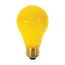 60 Watt A19 Incandescent Bulb - Yellow - 2000 Average rated hours - Medium base - 130 Volt (36 Pack)