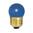 7.5 Watt S11 Incandescent Bulb - Ceramic Blue - 2500 Average rated hours - Medium base - 120 Volt (30 Pack)