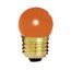 7.5 Watt S11 Incandescent Bulb - Ceramic Orange - 2500 Average rated hours - Medium base - 120 Volt (30 Pack)