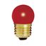 7.5 Watt S11 Incandescent Bulb - Ceramic Red - 2500 Average rated hours - Medium base - 120 Volt (30 Pack)