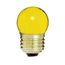 7.5 Watt S11 Incandescent Bulb - Ceramic Yellow - 2500 Average rated hours - Medium base - 120 Volt (30 Pack)