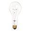 300 Watt PS25 Incandescent Bulb - Clear - 5000 Average rated hours - 3600 Lumens - Medium base - 130 Volt (10 Pack)