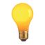 60 Watt A19 Incandescent Bulb - Ceramic Yellow - 2000 Average rated hours - Medium base - 130 Volt (24 Pack)