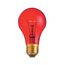 25 Watt A19 Incandescent Bulb - Transparent Red - 2000 Average rated hours - Medium base - 130 Volt (24 Pack)