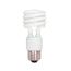 15 Watt - Mini Spiral Compact Fluorescent Bulb 4100K - 82 CRI - Medium base - 120 Volt (8 Pack)