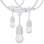 24Ft LED String Light Includes 12-S14 bulbs 2200K White Cord