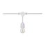 24Ft LED String Light Includes 12-S14 bulbs 2200K White Cord