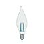 1 Watt LED Bulb - CA8 - Clear - 2700K - Candelabra base - 120 Volt (5 Pack)