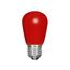 1.4 Watt LED Bulb - S14 - Ceramic Red - Medium base - 120 Volt (4 Pack)