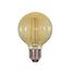 4.5 Watt G25 LED Bulb - Amber - Medium base - 2000K - 380 Lumens - 120 Volt (4 Pack)