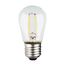 1 Watt LED Bulb - S14 - Clear - Medium base - 2700K - 120 Volt (8 Pack)