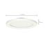 12 watt 7" Flush Mount LED Fixture 3000K White finish 120/277 volts