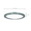 12 watt 7" Flush Mount LED Fixture 3000K Polished Nickel finish 120/277 volts
