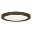 12 watt 7" Flush Mount LED Fixture 3000K Bronze finish 120/277 volts