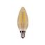 3.5 Watt Torpedo CTA LED Bulb - Amber - Candelabra base - 2000K - 300 Lumens - 120 Volt (5 Pack)