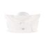 2 Light 12" Flush w/ Square Wheat & Ruffled Edge Glass- White Finish (Pack of 2)