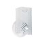 1 Light 7" Vanity w/ Diamond "U" Channel Glass White Finish (Pack of 3)
