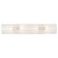 4 Light 24" Vanity w/ Diamond "U" Channel Glass White Finish (Pack of 2)