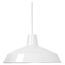 1 Light 16" Pendant Warehouse Shade White Finish