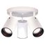 3 Light R20 Straight Cylinder White Finish (Pack of 2)