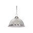 1 Light 15" Pendant Clear Prismatic Dome Brushed Nickel Finish