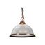 1 Light 15" Pendant Clear Prismatic Dome Old Bronze Finish