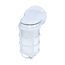 1 Light 10" Industrial Style Wall Mount w/ Frosted Glass White Finish