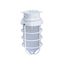 1 Light 11" Industrial Style Surface Mount w/ Frosted Glass White Finish