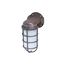1 Light 10" Industrial Style Wall Mount w/ Frosted Glass Old Bronze Finish