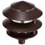 Pagoda Garden Fixture Small Hood 1 light 2 Louver Old Bronze Finish