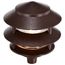 Pagoda Garden Fixture Small Hood 1 light 2 Louver Old Bronze Finish