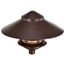 Pagoda Garden Fixture Large 10" Hood 1 light 2 Louver Old Bronze Finish
