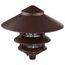 Pagoda Garden Fixture Large 10" Hood 1 light 3 Louver Old Bronze Finish