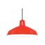 1 Light 16" Pendant Warehouse Shade Red Finish