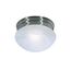 1 Light 8" Flush Mount Small Alabaster Mushroom Brushed Nickel Finish (Pack of 2)