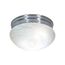 2 Light 10" Flush Mount Medium Alabaster Mushroom Brushed Nickel Finish (Pack of 2)