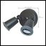 2 Light 14" Flood Light Exterior PAR38 Holder w/ Adjustable Swivel Bronze Finish