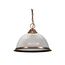 1 Light 15" Pendant Frosted Prismatic Dome Old Bronze Finish
