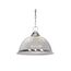 1 Light 15" Pendant Frosted Prismatic Dome Brushed Nickel Finish