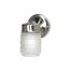 1 Light 6" Porch Wall Mason Jar w/ Frosted Glass Brushed Nickel Finish (Pack of 3)