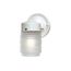 1 Light 6" Porch Wall Mason Jar w/ Frosted Glass Gloss White Finish (Pack of 3)